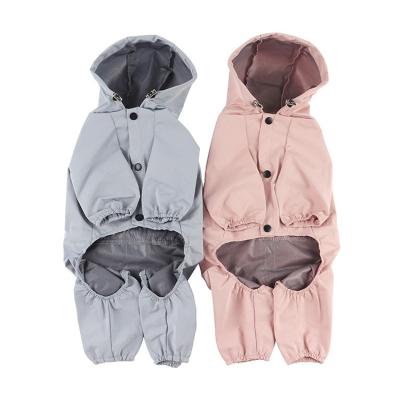 China Four Leg Raincoat Sustainable Wholesale Cat Rain Proof Breathable Reflective Raincoat Dog Supplies for sale