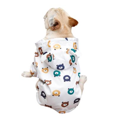 China French Bulldog Dog Raincoat Puppy Bear Puppy Clothes Autumn Viable Spring Small Thin Dog Raincoat for sale