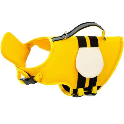 China Viable Summer Cute Animal Shape Bee Dog Life Jacket Dog Life Vest Small Medium Pet Swimwear for sale