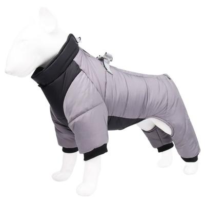 China Durable four feet thickened warm dog wind proof and waterproof pet cotton clothes wholesale for sale