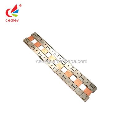 China Suitable for current 18650 battery connection copper + nickel connector nickel strip solder nickel compound brass sheet for sale