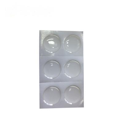 China 1.5 inch clear dome Epoxy resin Stickers self-adhesive tranpsarent epoxy sticker for Bottle Caps Pendants decoration for sale