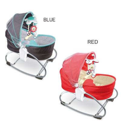 China Naturally Swing 3 in 1 Multi-Function Portable Baby Vibration Rocker Baby Bouncer Baby Crib Hutch Musical Rocker Toys for sale