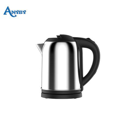 China 360 Degree Rotation Base 1.0L 304 Steel Food Grade Kettle Whistling Steel Electric Plastic Tea Kettle With Automatic Power-On Base for sale