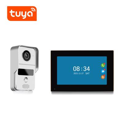 China Take Photo 1080p 4 Wire Video Door Phone Intercom With Touch Screen 