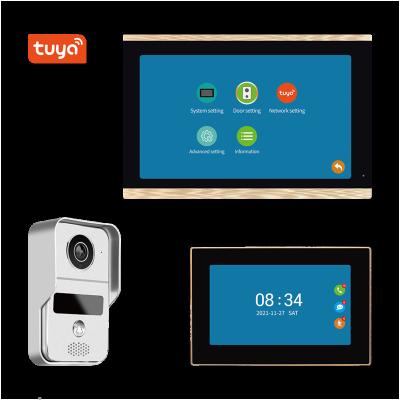 China Ake Photo 1080p wired wifi IP video door phone doorbell intercom with 7