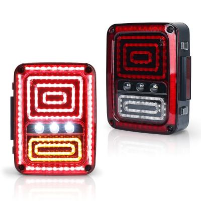 China For jeep wrangler jk OVOVS auto light system led tail light 12v car led tail light for Jeep Wrangler JK for sale