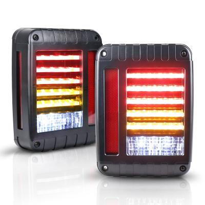 China OVOVS durable black ABS housing led auto light system led tail light for car 12v led tail light for Jeep Wrangler JK for sale