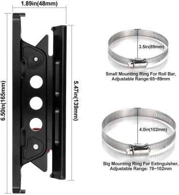 China For Jeep W-rangler UTV Polaris RZR Ranger OVOVS Quick Release Fire Extinguisher Bracket 6061 Aluminum Alloy For Jeep Jl For W-rangler Jl1192 for sale