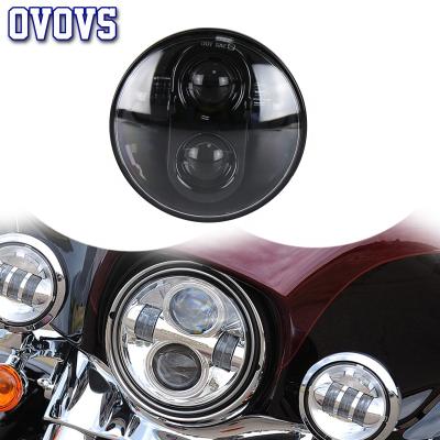 China For Harley-davidson OVOVS 50w 12v 5.75 inch auto lighting system led headlight motorcycle led headlights Harley for sale