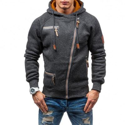 China Viable Good Quality Wholesale Sweatshirt Atmospheric Side Zipper Men's Hoodie for sale