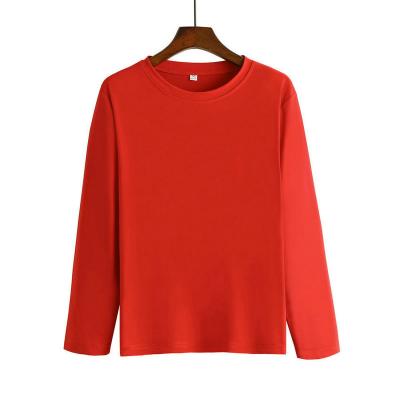 China Anti-wrinkle China manufacturing cheap loose lazy round neck top all-match bottoming shirt long sleeves for sale