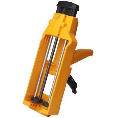 China Construction Site Intertool Plastic 1:1 400ml Dual Cartridge Caulking Gun Manual Dual Caulking Cordless Caulking Gun for sale