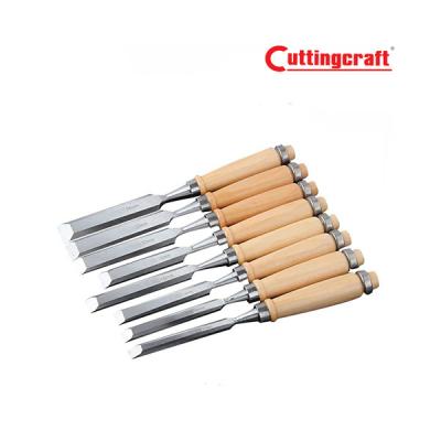 China Easy Operation Wood Handle CRV Wood Carving Chisel for sale