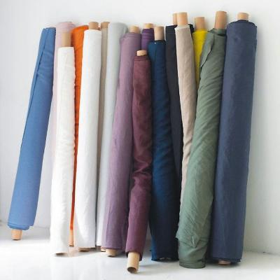 China Anti-bacteria linen fabric 280cm wide luxury linen stonewashed 100% pure linen fabric for bedding textiles and home window curtain for sale