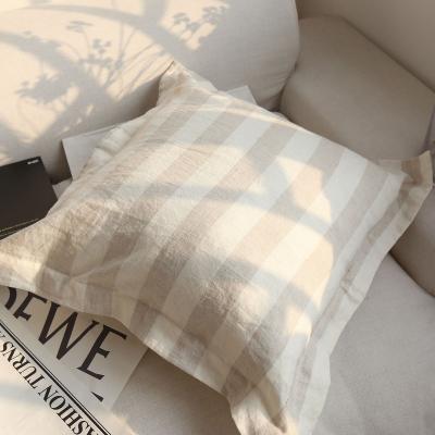 China Euro Cushion Cover Sofa Blanket Sham Cover 100% Anti-Static Canvas Pillow Cover With Oxford Strap Soft And Comfortable for sale