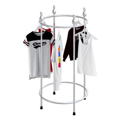 China Iron Clothing Store Iron Circle Shape Premium Retail Garment Clothes Rack Display For Hanging for sale