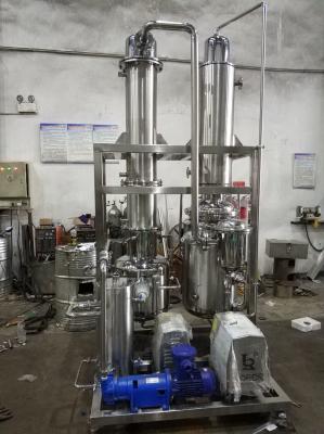 China Van de de Distillatie500l Dalende Film van de hennepolie van het de Evaporatormateriaal de Lage Temperatuurverdamping Te koop