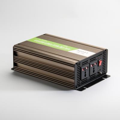 China Power Inverter 1000W 24v 48vdc 110vac Pure Sine Wave Power 12v 220v Inverter 42*24.5*15.5cm for sale