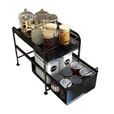 China Suction Cup Drawer Design Viable Non-Slip Kitchen Sink Tray Organizer Sink Rack for sale