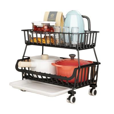 China Sustainable Household Anti - Corrosion Kitchen 3 / 4 / 5 Layer Vegetable Or Fruit Storage Rack for sale