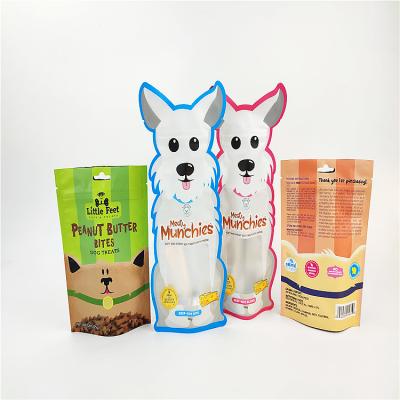 China OEM Bolsa De Plastico 5kg Recyclable Dog Treat Package Pet Food Dog Treats Zipper Package Pouch Bag for sale