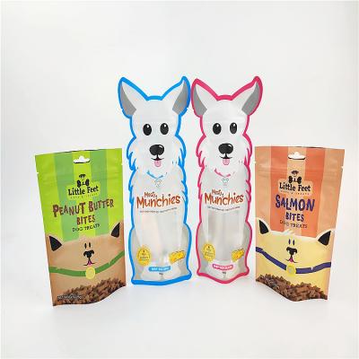 China Recyclable Pet Treat Package Bag With Zipper Lock Zip Lock Dog Treats Snack Package Pet Food Packaging Bag for sale