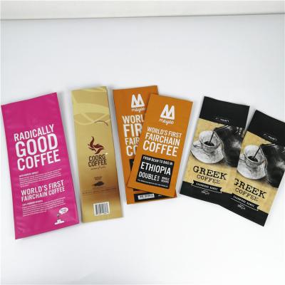 China Recyclable Biodegradable Coffee Bag Side Gusset Mylar Coffee Bag Side Gusset Coffee Bag With Edible Tin Tie And Valve Twix for sale