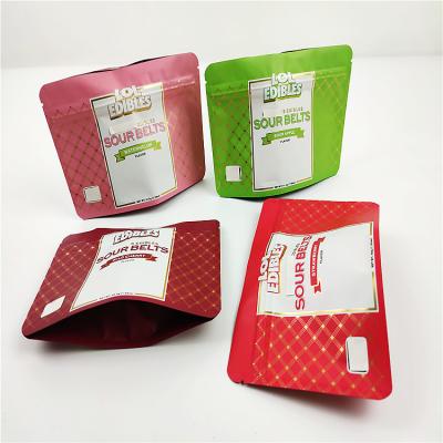 China Custom Printed Runtz 3.5g Mylar Herbal Cookie Smell Proof Barrier Zip Lock Resealable Edible Packaging Bags for sale