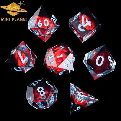 China MINI PLANET Resin DND Die Cut Set Dungeons And Dragons Die Cut Sets With Cutting Edges Polyhedral Game Dies Box Set OEM/ODM DorpShipping 36-38 for sale