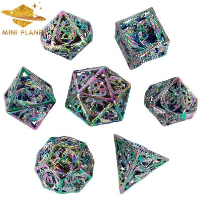 China Dnd Metal Cavity Flying Dragon Dies D4-D20 Dungeons and Dragons Dies D4-D20 Dnd Set Sets RPG Metal Dies Custom Wholesale for sale