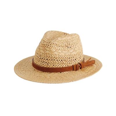 China Eco-Friendly Collapsible Soft Wide Sunshade Summer Sun Brim Women's Straw Hat Fashion Outdoor Straw Hat Outdoor Straw Hat for sale