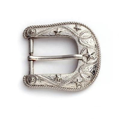 China Popular 25mm Pin Belt Buckles With Carving , Light Surface Treatment for sale