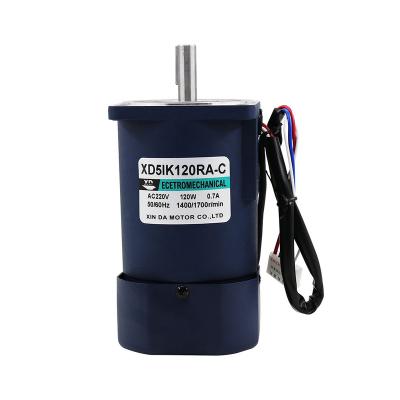 China 120W Micro Speed ​​Motor 1400 RPM 2800 RPM High Speed ​​Motor Regulating Single Phase Motor Drip Proof Small for sale