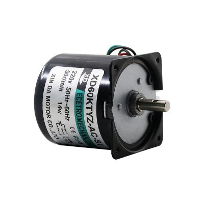 China Synchronous Motor 220v AC 14W Rotary Reduction Gear Small Pony Miniature Slow Quiet Motor Small Barbecue Drip Proof for sale