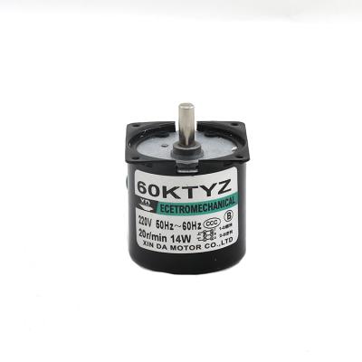 China lifting positive and negative rotary deck motor 14W High Torque Permanent Magnet Slow Rotating Barbecue Grill Motor XD60KTYZ-2 for sale