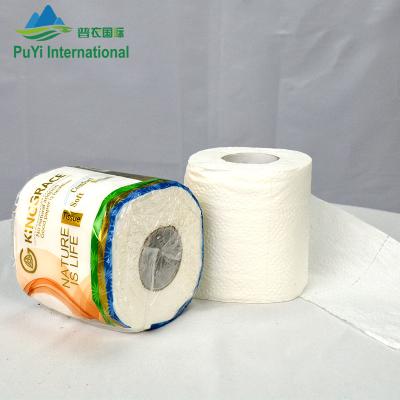 China Kinggrace OEM Organic Eco-friendly Pulp Printed Toilet Rolling Tissue Paper Customized Healthy Toilet Paper Guangdong for sale