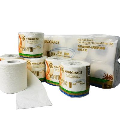 China Eco-friendly Tissue Paper Roll Wholesale Price Kinggrace Bamboo Toilet Paper Toilet Paper for sale