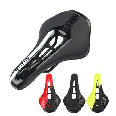 China All Seasons Bike Cushion Hollow Widened Silica Gel Filled Comfortable Wear Resistant Mountain Bike Saddle for sale