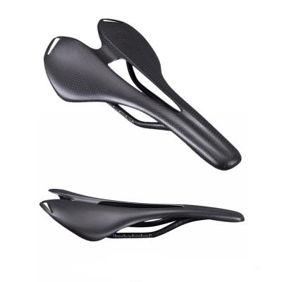 China All Seasons Carbon Fiber Mountain Bike Road Bike Ultra Light Comfortable Cavity Cushion Saddle for sale