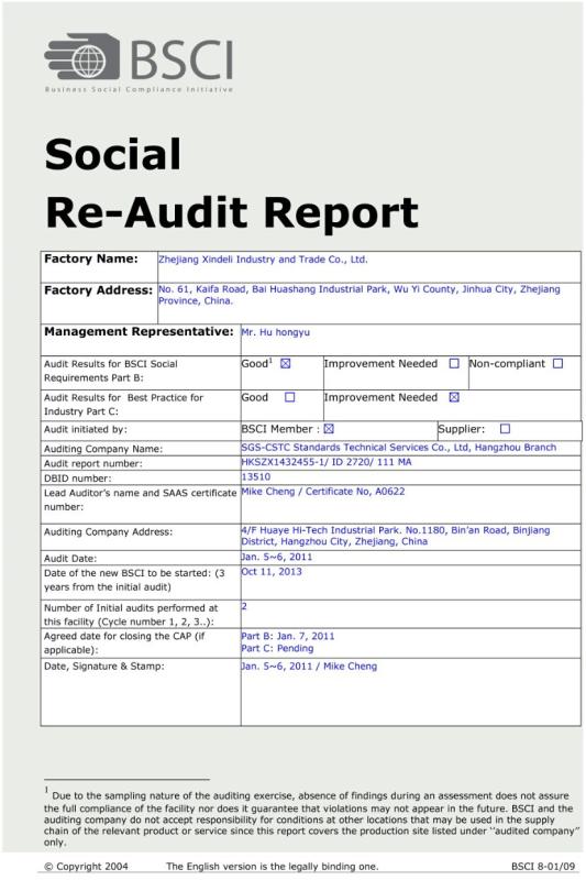 BSCI CERTIFICATE - Please input your companyname!