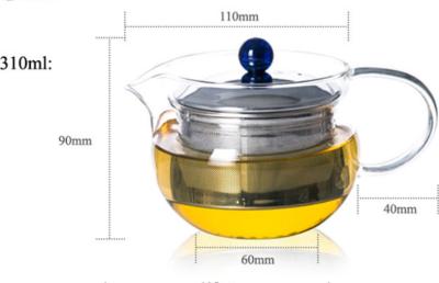 China Heat resistance Glass Tea Kettle for sale