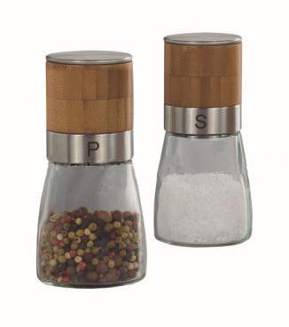 China Bamboo material pepper mill grinders for sale