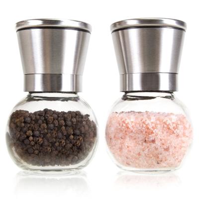 China glass burr pepper mill for sale