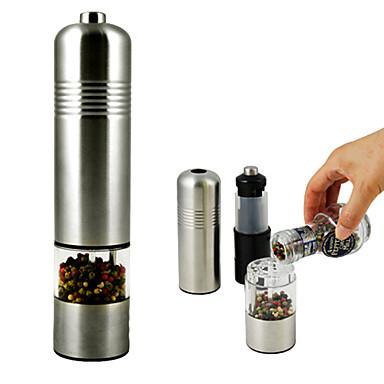 China Electrical salt and pepper mill with lid for sale