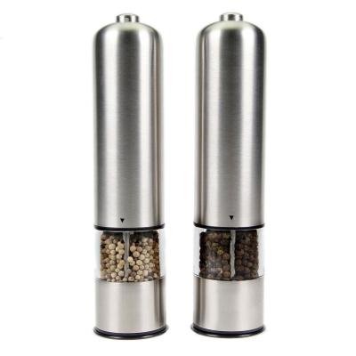 China Electrical salt and pepper mill with lid for sale