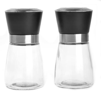 China Manual Glass salt & pepper grinder for sale