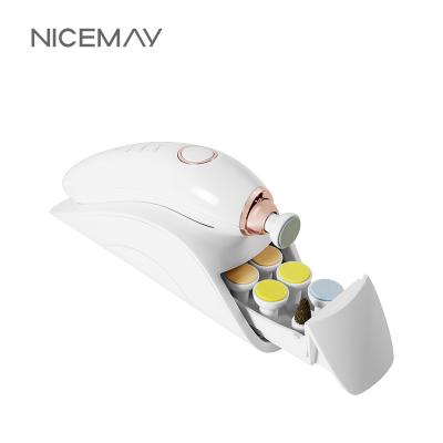 China Finger Nicemay Touch Charging Electric Low Noise Baby Nail Clippers Baby Nail Trimmer 4 Kinds of Grind Head for sale