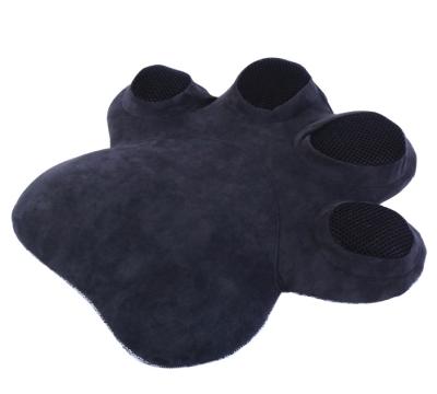 China Anti-Static Flat Car Ride Support Waist Cushion Back Seat Paw Bear Memory Foam Custom Pillow for sale