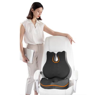 China Portable Lumbar Support Pillow Pretty Relieve Back Pain Office Chairs and Cars Memory Foam Lumbar Support Chair for sale